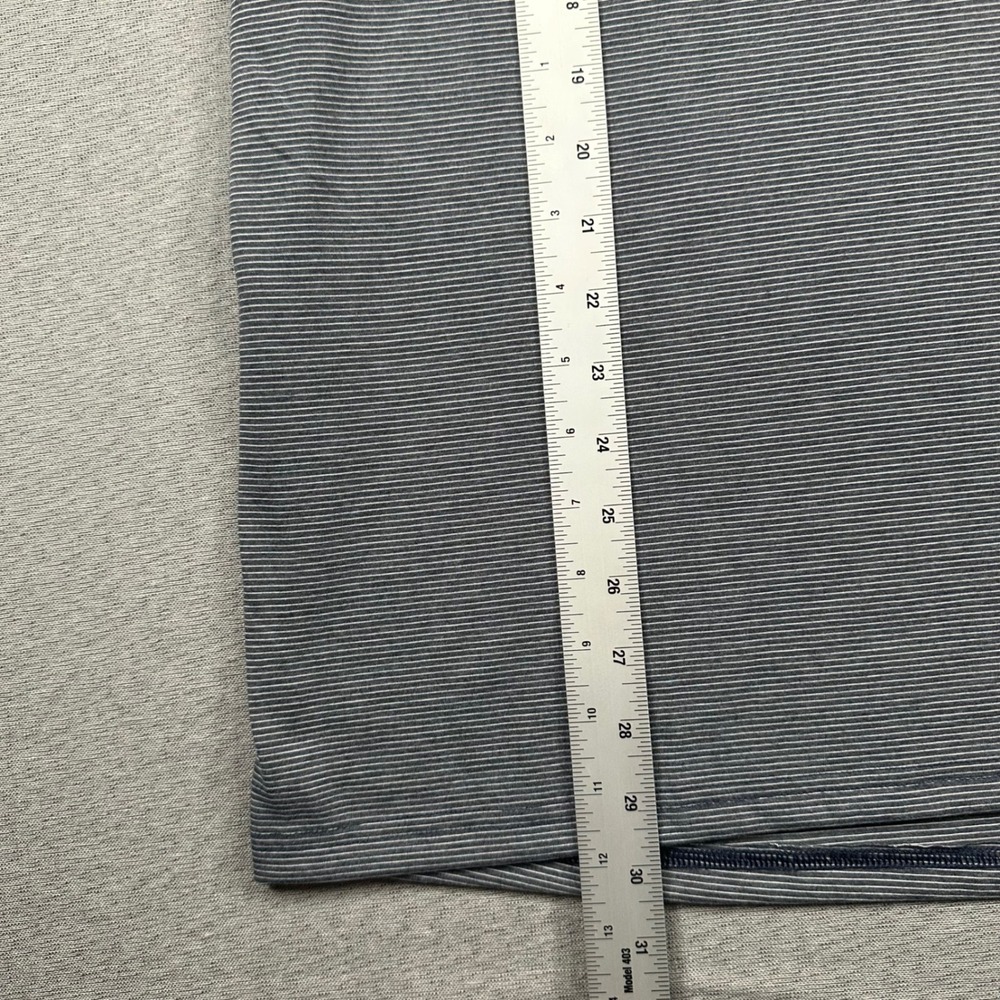 Under Armour Long Sleeve Run Shirt Mens 2XL Fitted Gray Micro Stripe HeatGear - Picture 5 of 11